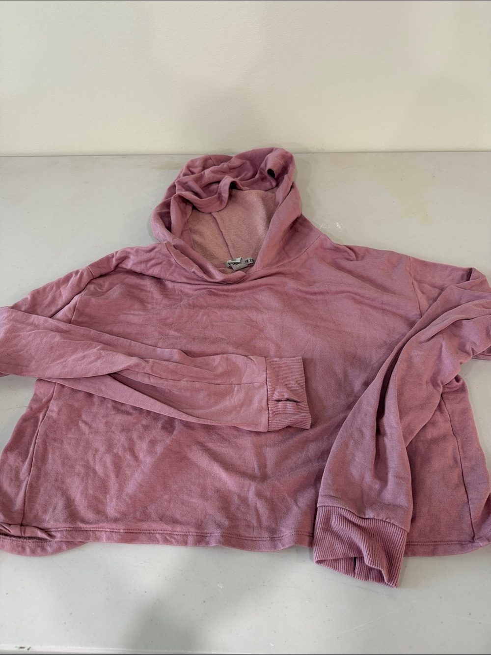 Forever 21 Dusty Mauve Hooded Sweatshirt